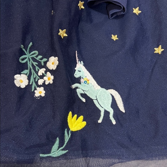 Hanna Andersson tulle and unicorn star embroidered dress size 120cm 6-7 - Picture 10 of 10